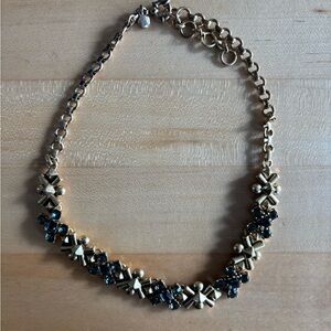 Elegant Gold and Black Necklace
